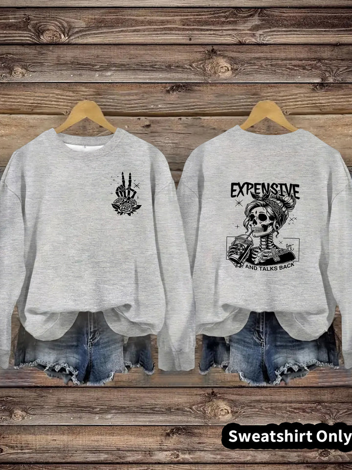 Sweatshirt femme avec design créatif et coupe décontractée Chic & Stil