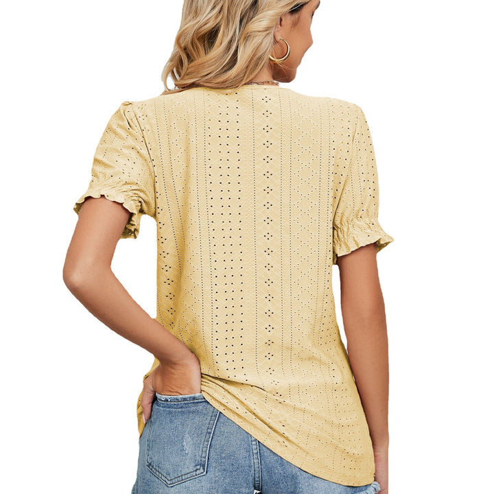 Shirt for women with hole pattern and relaxed fit Lune London