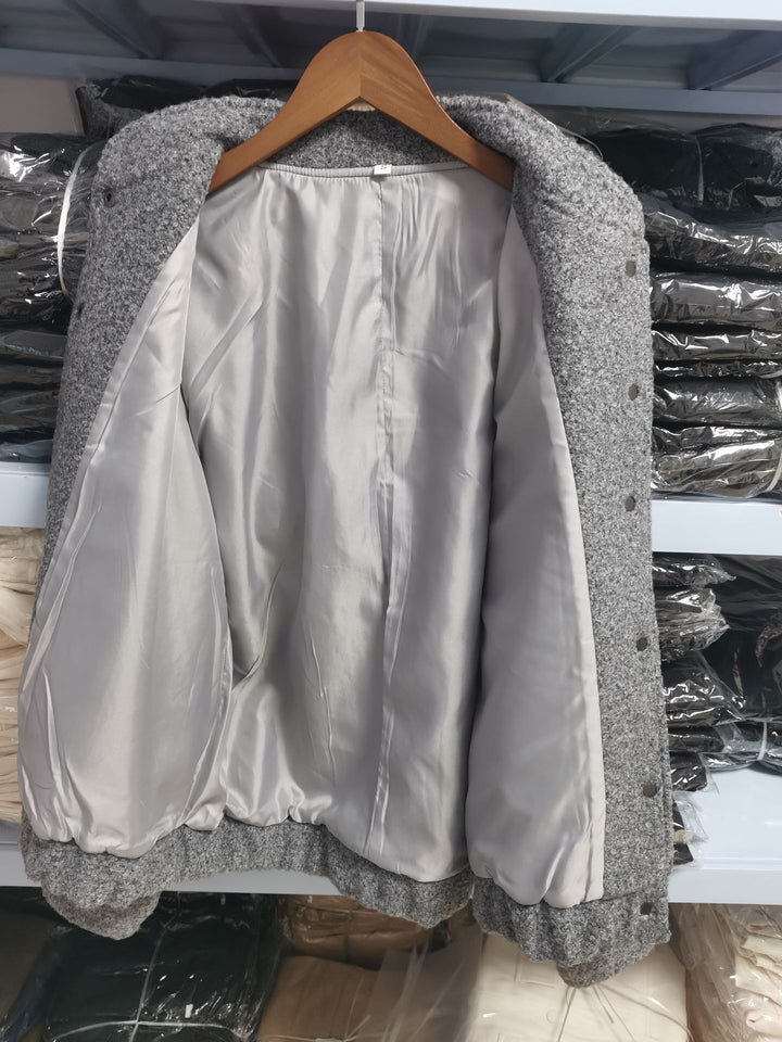 Ladies oversized fleece jacket with side pockets Lune London