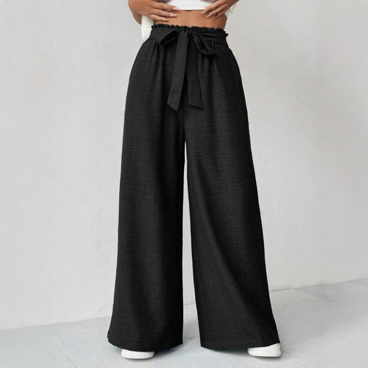 Ladies Wide Pants with Adjustable Waist Lune London