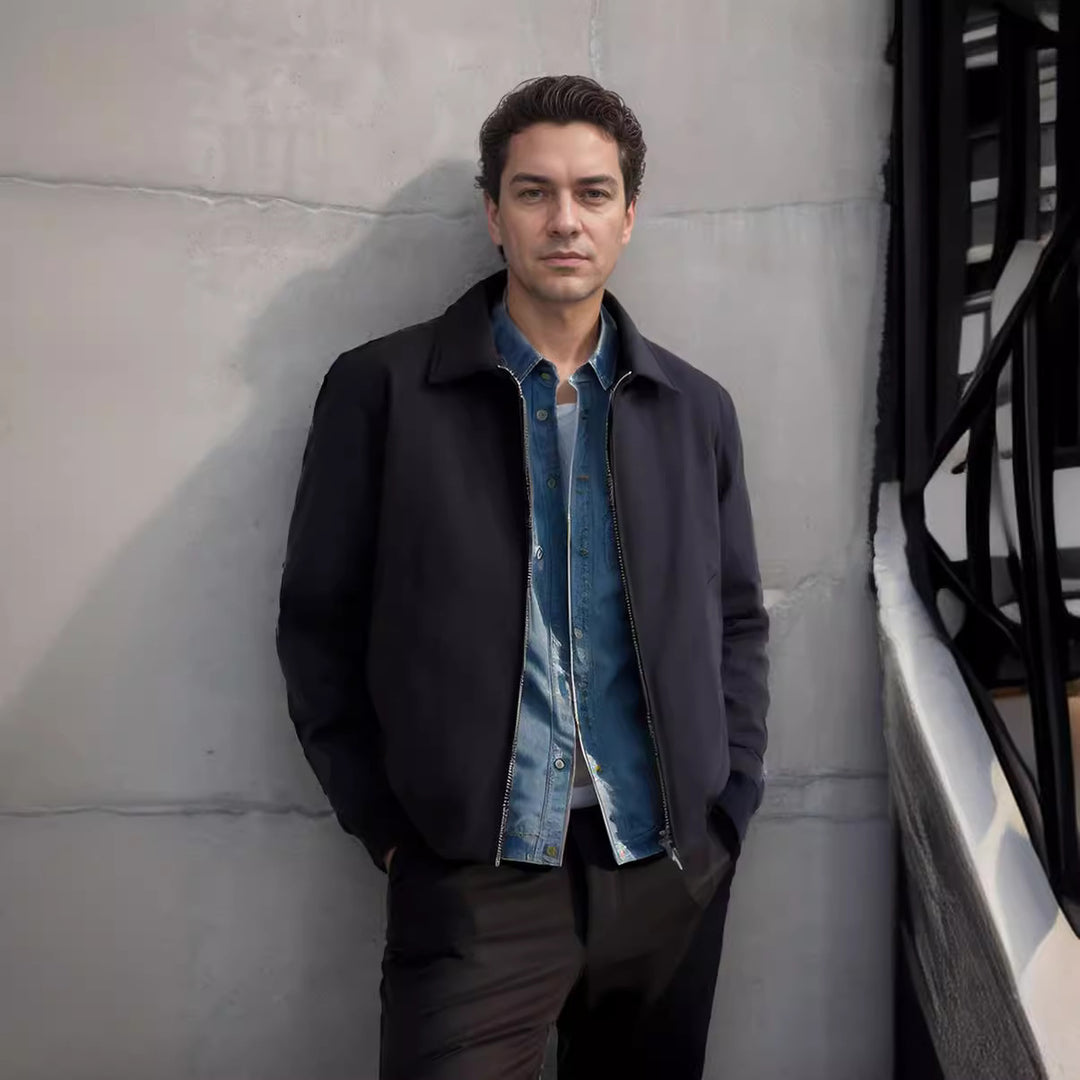 Leisure jacket for men with a modern design and practical details Lune London