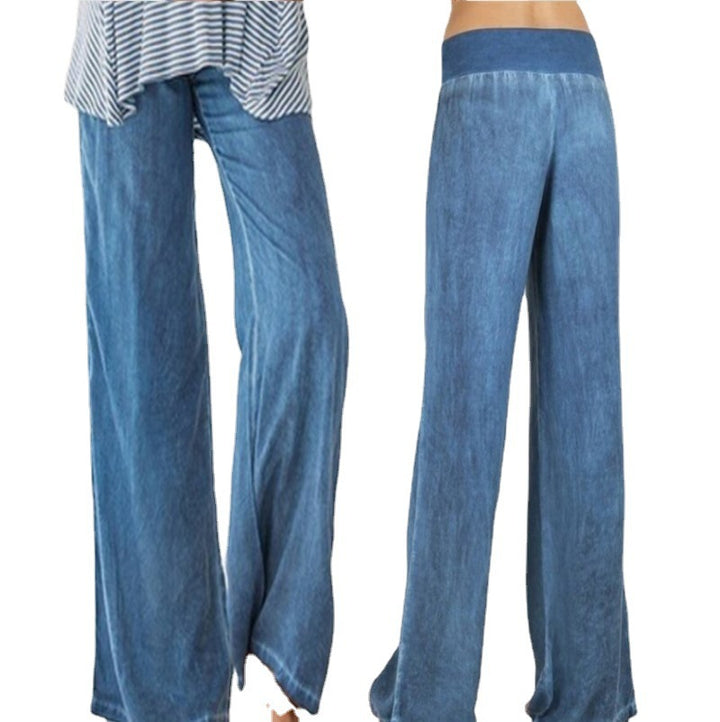 Wide palazzo pants for women with comfortable waist Lune London