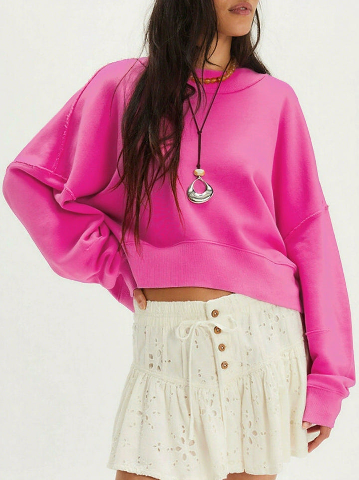 Casual sweatshirt for women with a sleek cut and dropped shoulders Lune London