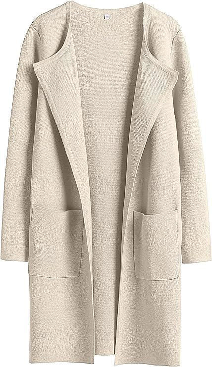Knit coat for women with a relaxed fit and practical pockets Lune London
