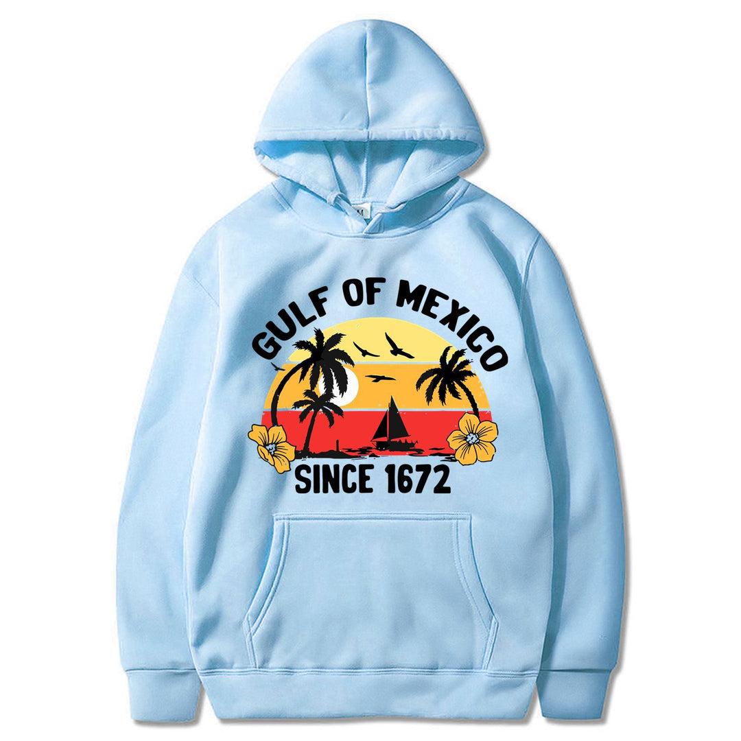 Women's hoodie with creative beach motif and high-quality fabric Chic & Stil