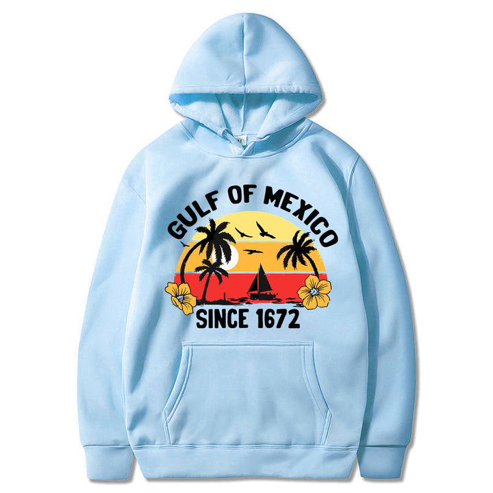 Women's hoodie with creative beach motif and high-quality fabric Chic & Stil