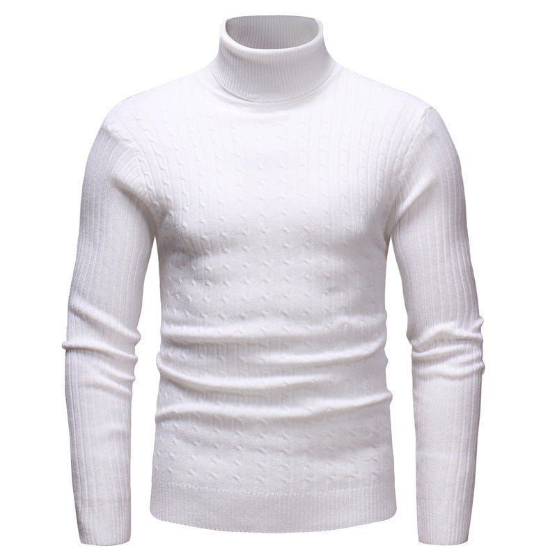 Elegant turtleneck sweater for men in fine knit Lune London