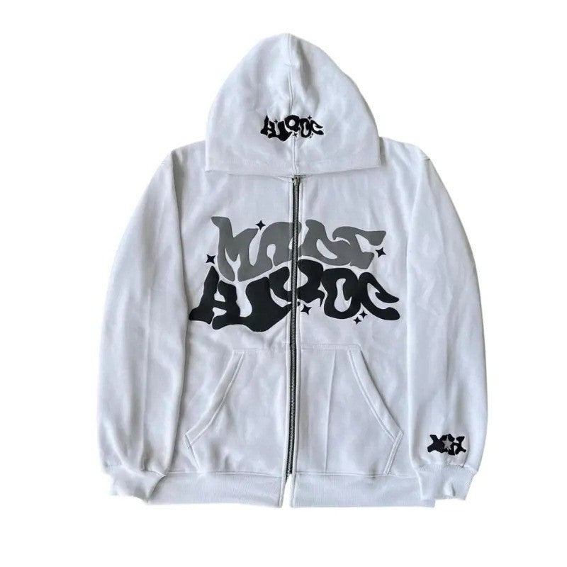 Women’s sporty hoodie jacket in urban graffiti style Lune London