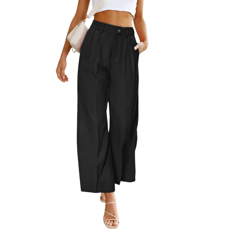 Women's high jump pants with elegant draping Lune London