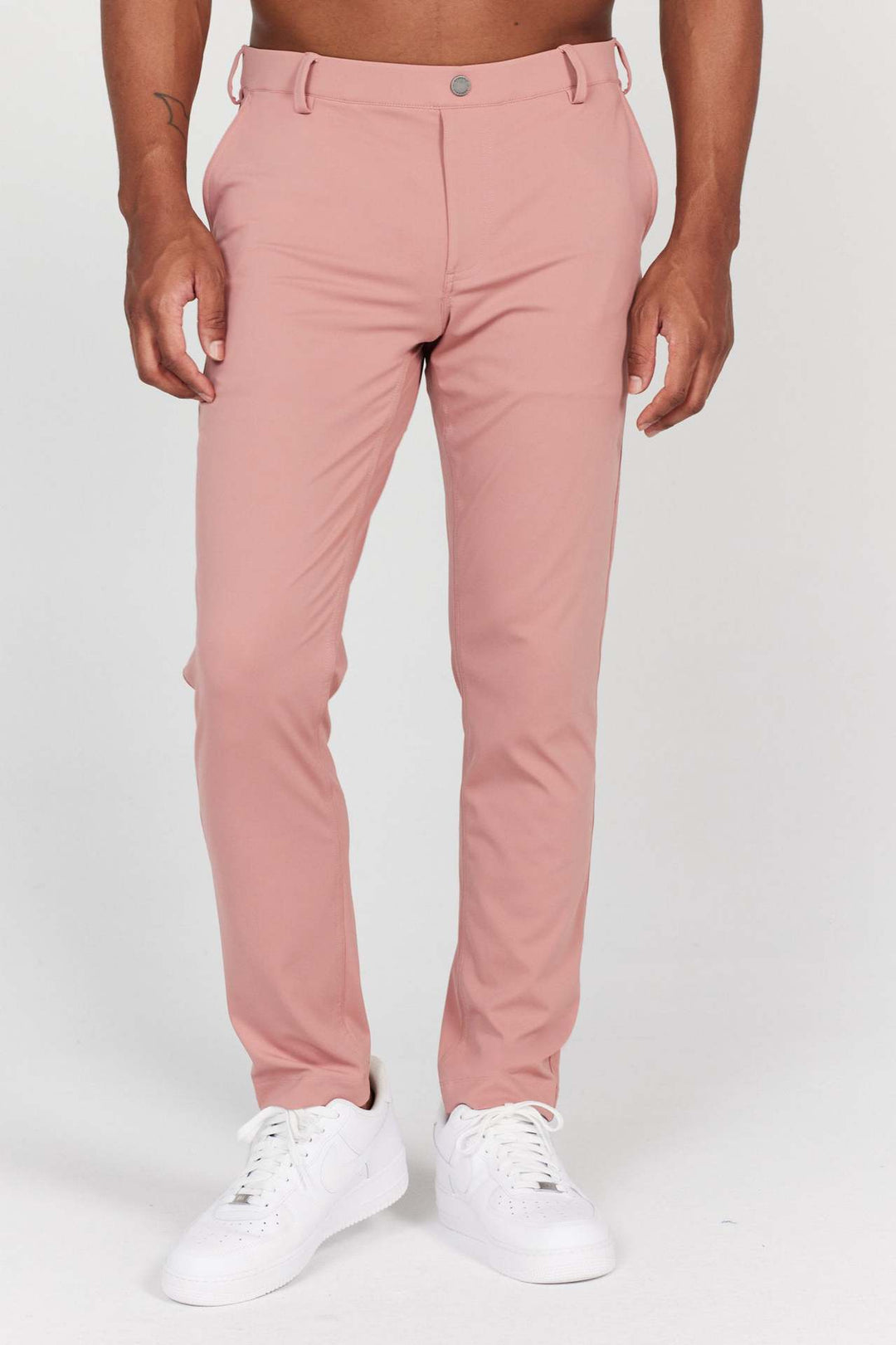 Lune London elastic slim fit chinos for men