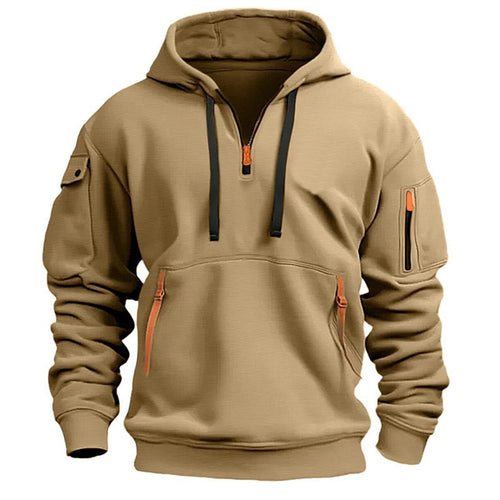 Functional sweater for men with versatile zip pockets Lune London