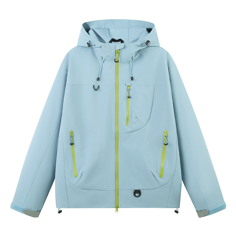 Ladies water-repellent outdoor jacket with adjustable hood Lune London