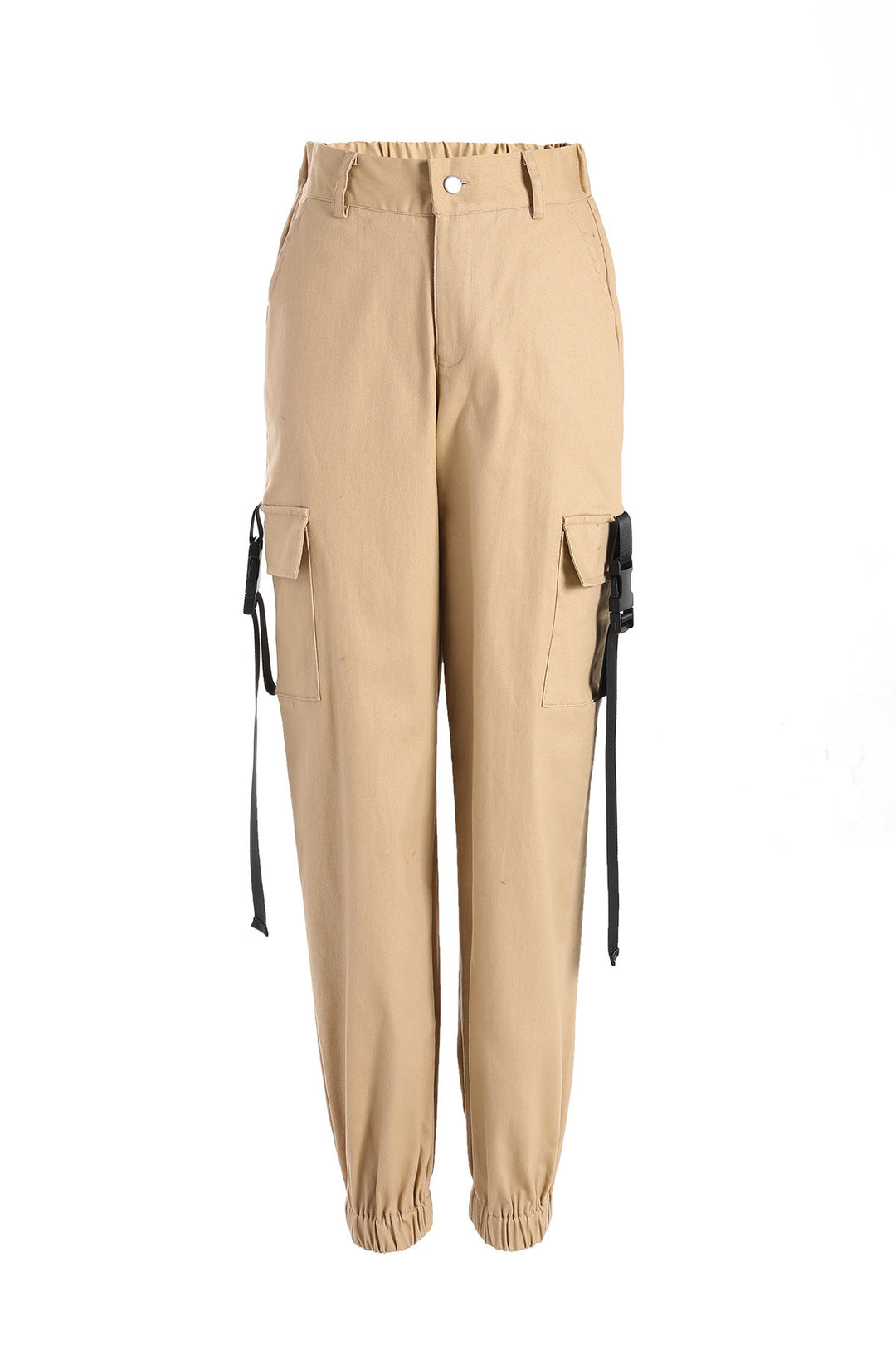 Women's cargo pants with elastic waistband and practical side pockets Lune London