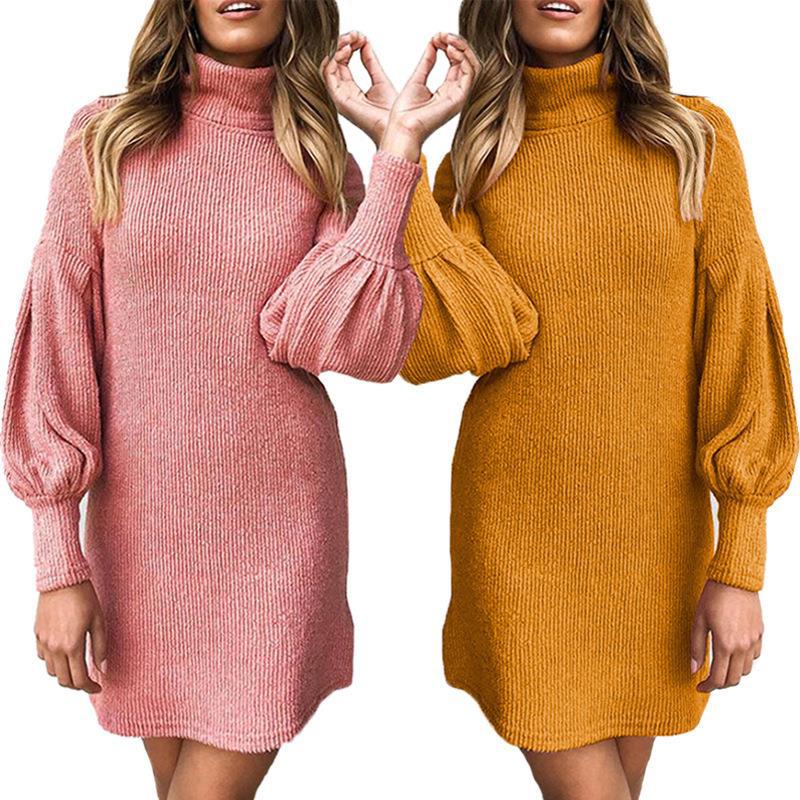 Dresses for women with high collar and voluminous sleeves Lune London
