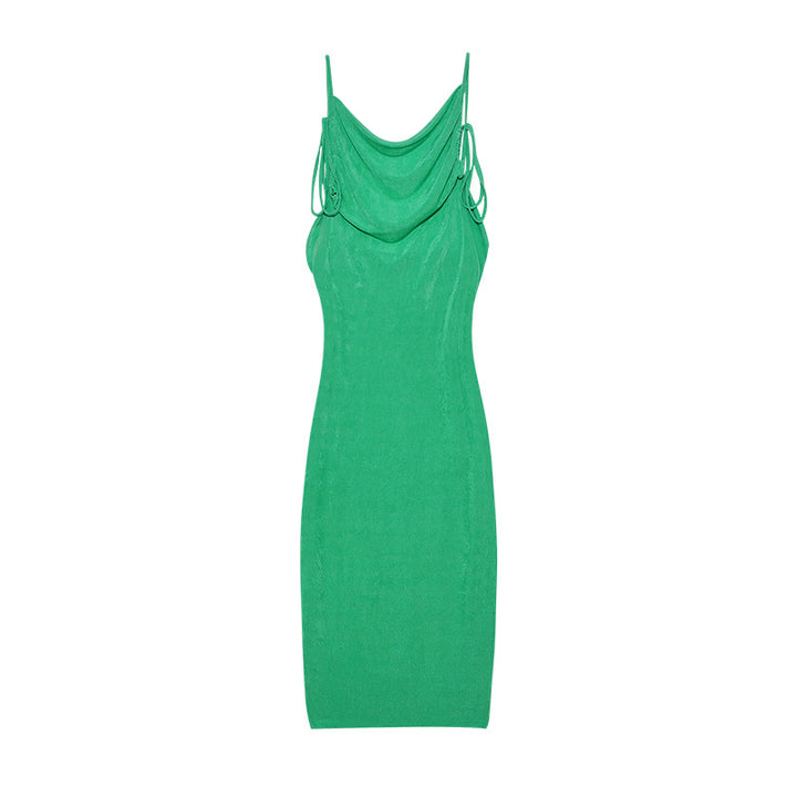 Ladies Elegant Summer Dress Draped Lune London