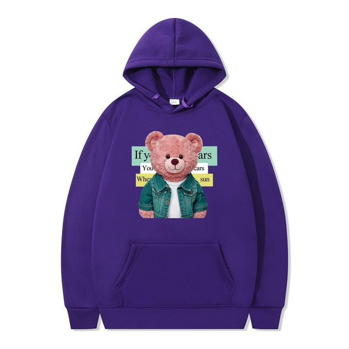 Women Hoodie with cute bear motif Chic & Stil