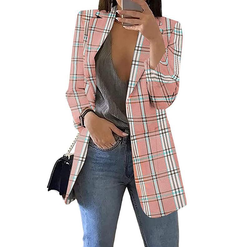 Plaid blazers for women with a modern cut and casual Lune London