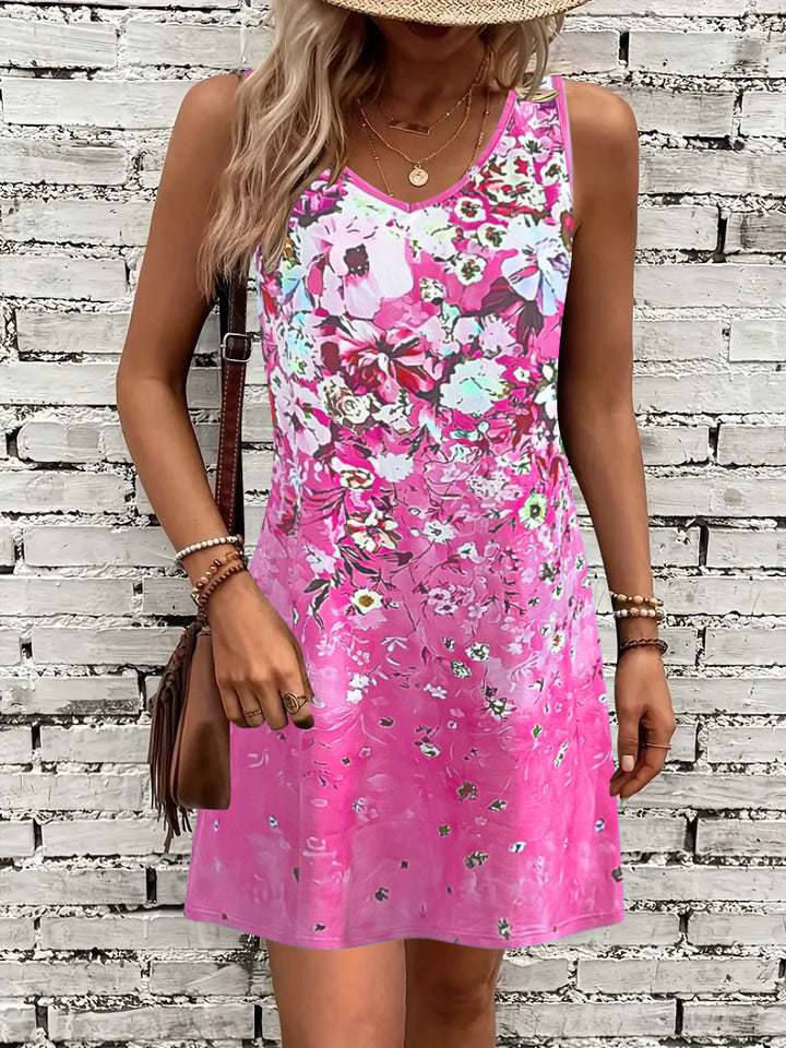 Lune London Floral Print A-Line Dress for Women