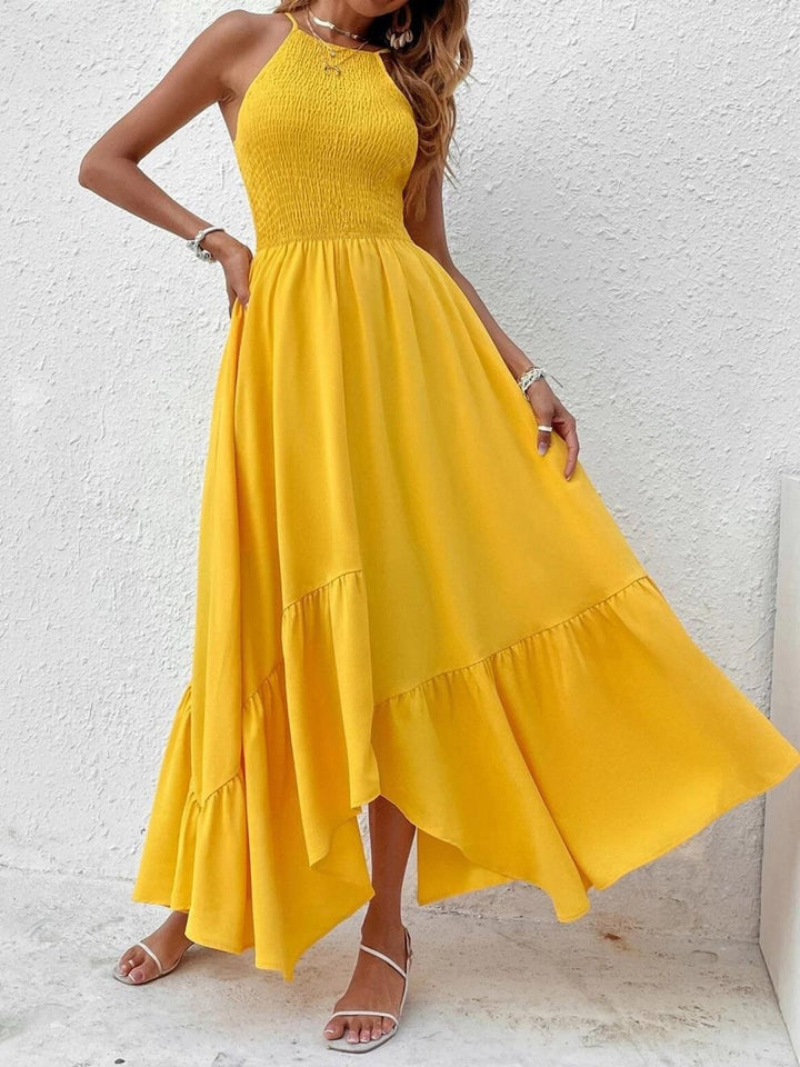 Ladies High-Low Backless Dress Lune London
