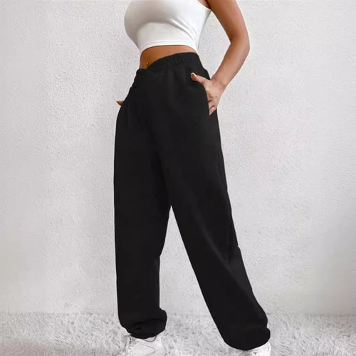 Ladies Comfortable Jogging Pants with an Elastic Waist and Practical Pockets Lune London