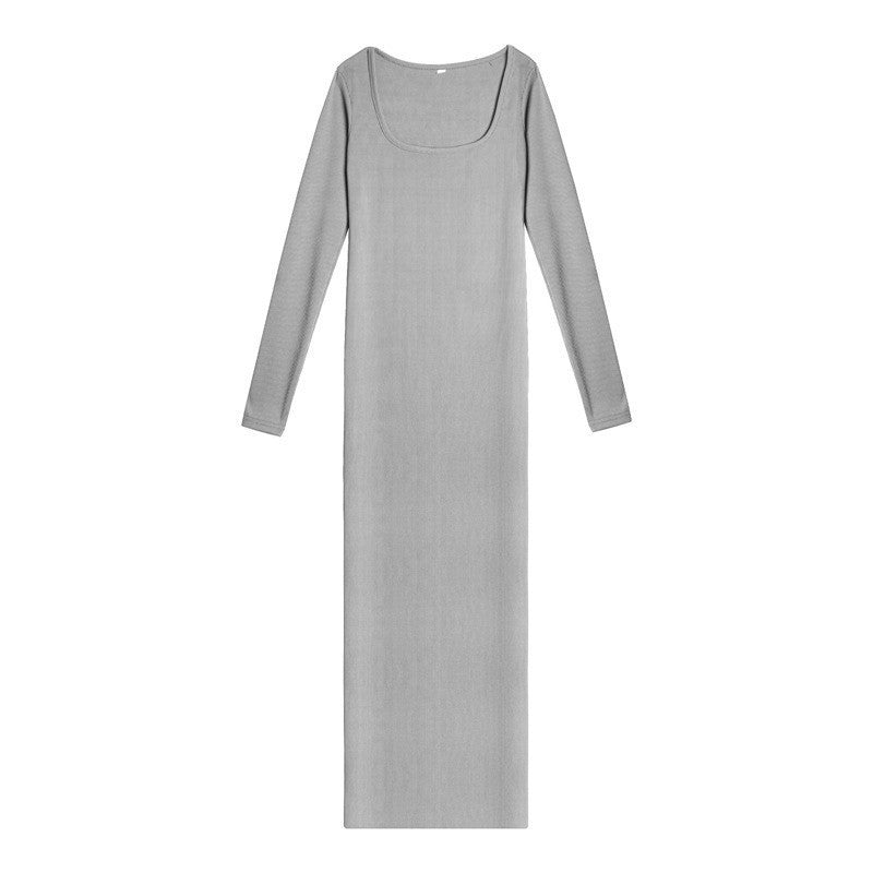 Long fitted long sleeve dress for women Lune London