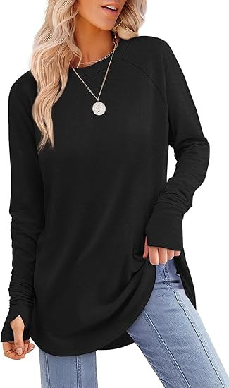Women's casual long sleeve t-shirt with modern cut Lune London