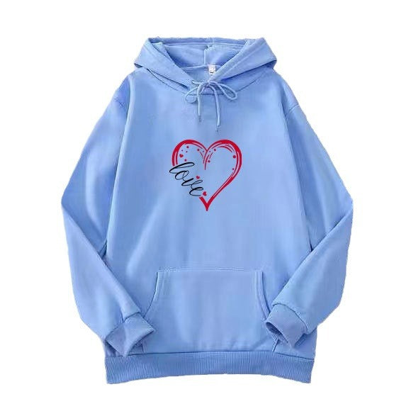 Women's Hoodie with Romantic Heart Design Chic & Stil