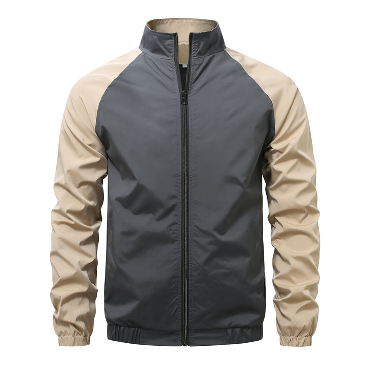Lightweight functional jacket for men with protective high collar Lune London