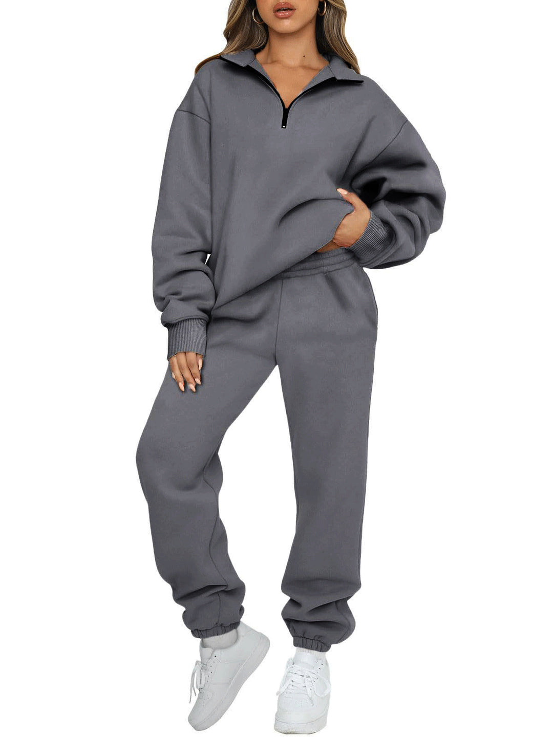 Women's relaxed sweater and jogging pants set Chic & Stil