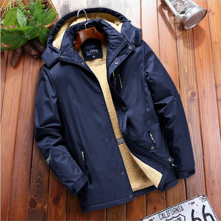 Practical jacket for men with warm fleece lining Lune London