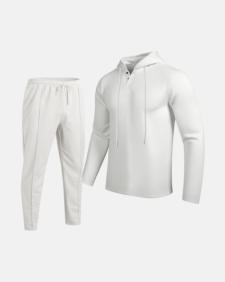 Trendy hooded leisure set for men with practical pockets Lune London