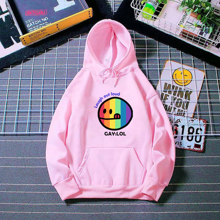 Women's hoodie with colorful graphic print Chic & Stil
