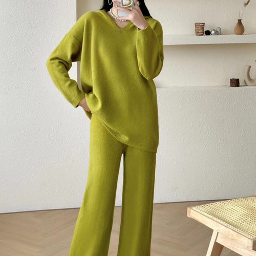 Ensemble Tricot Douillet Femme avec Coupe Ample et Design Élégant Chic & Stil