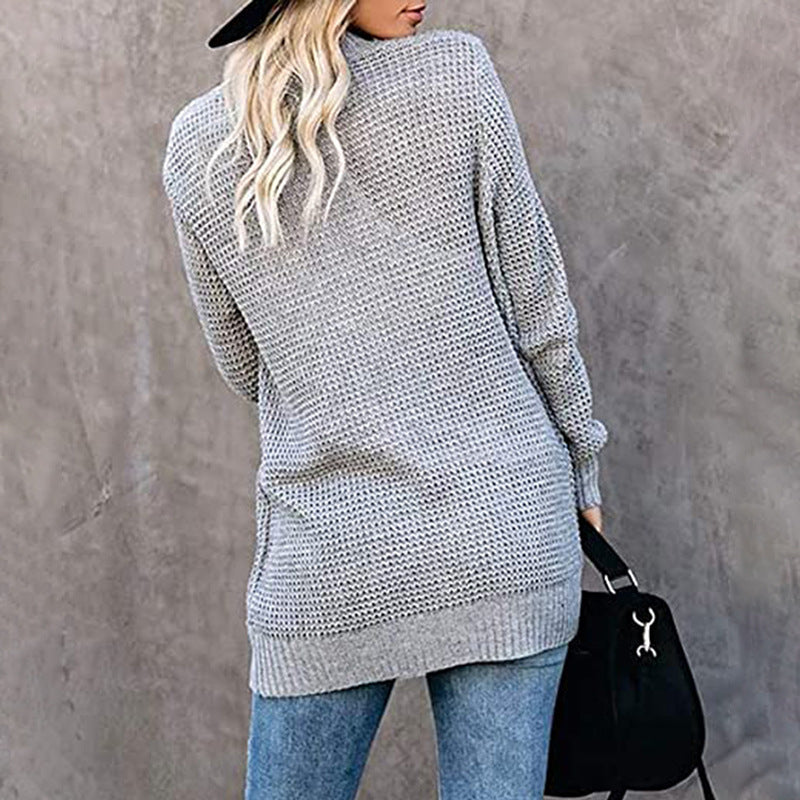 Knit jacket for women with a breathable mesh structure and practical pockets Lune London