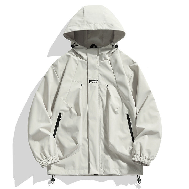 Veste de sport imperméable pour hommes avec capuche ajustable Chic und Stil