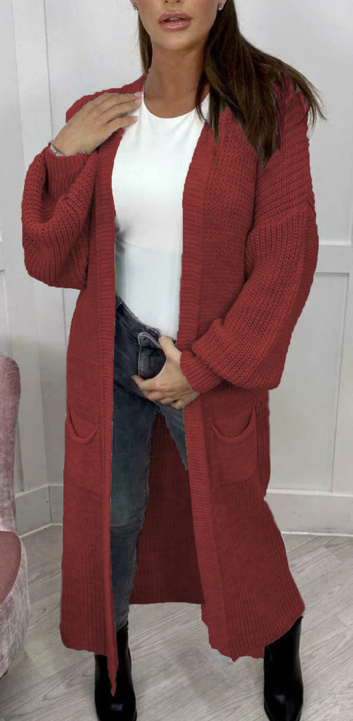 Knitted coat for women with voluminous sleeves Lune London