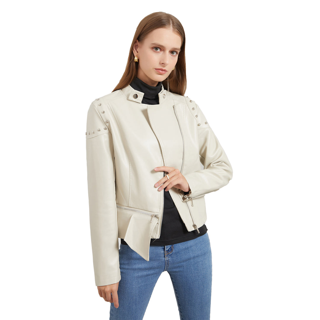 Trendy biker jacket for women with stylish details Lune London