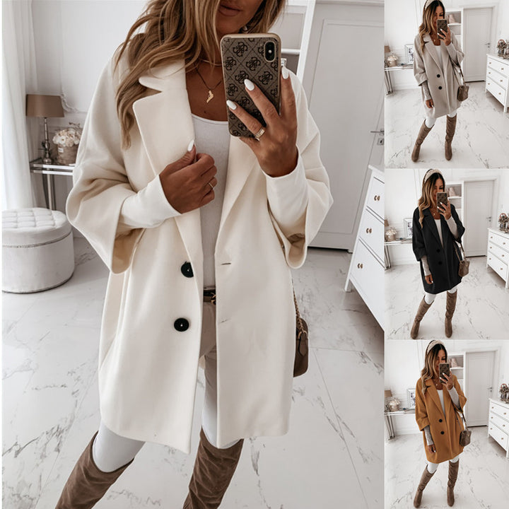 Ladies Elegant Oversized Wool Jacket Lune London