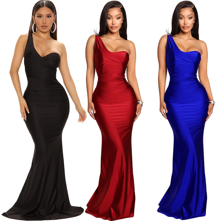 Lune London One-Shoulder Evening Dress for Women