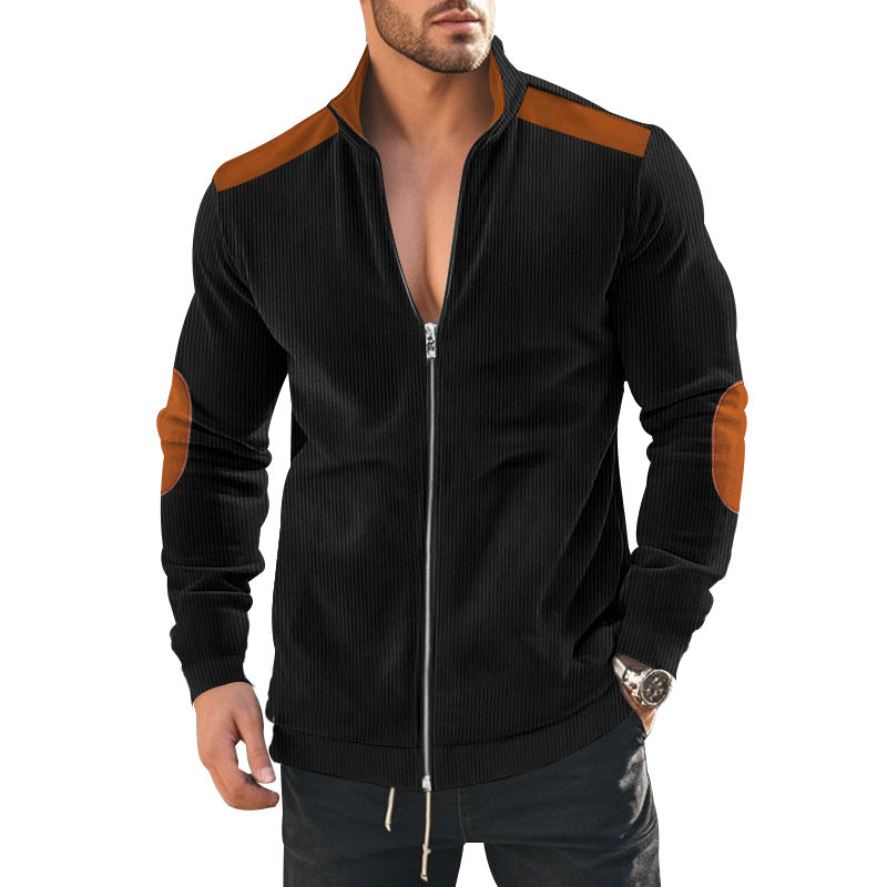 Sport leisure jacket for men in structured fabric with contrasting details Lune London