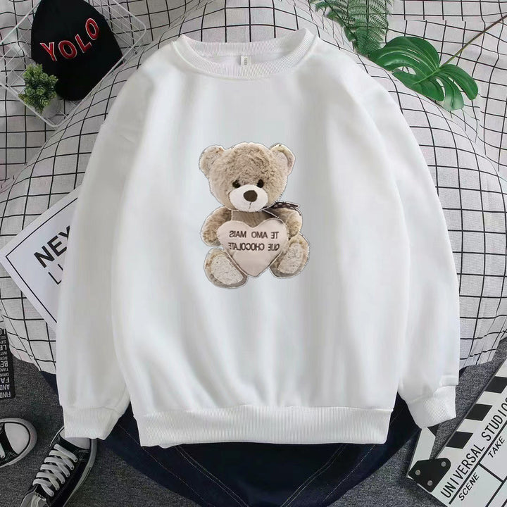 Women's sweatshirt with embroidered bear motif Chic & Stil
