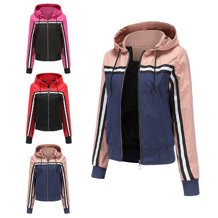 Women's sports jacket with modern stripe elements Lune London