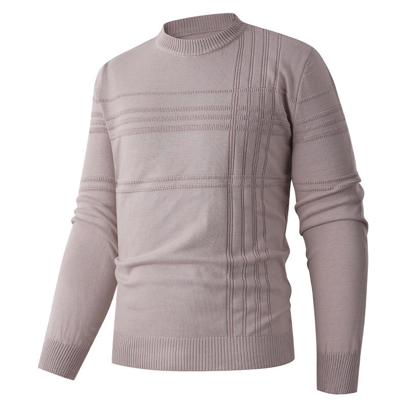 Men's sweater with textured pattern and round neck Lune London