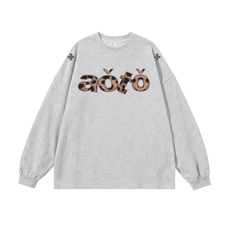 Chemise à manches longues pour femmes avec design graphique créatif Chic & Stil