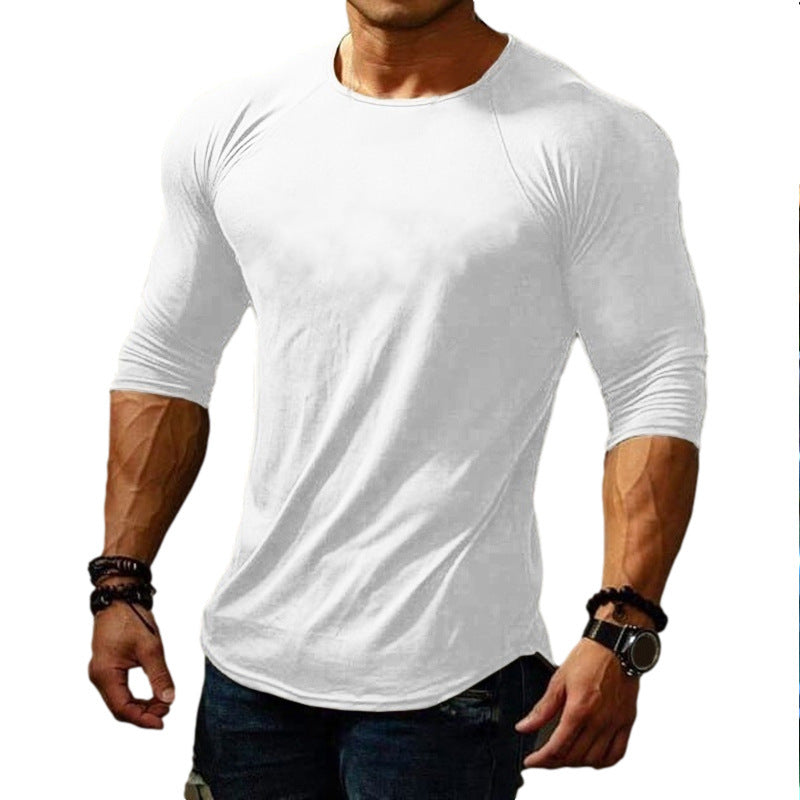 Fitted long sleeve t-shirt for men with elastic wearing comfort Lune London