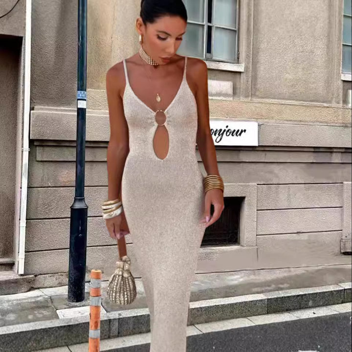 Elegant maxi dress for women with slit detail Lune London
