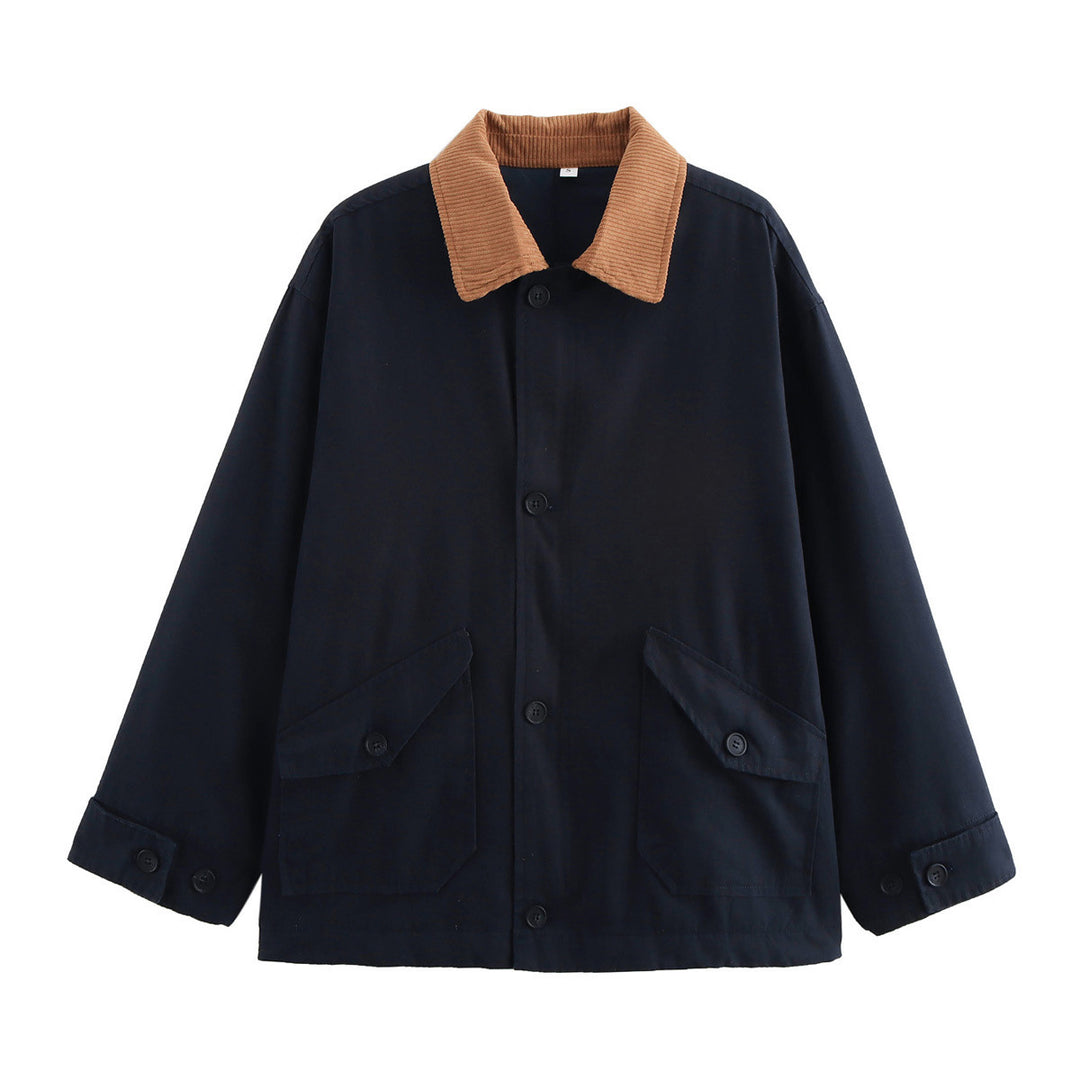 Casual transitional jacket for women with corduroy collar and practical pockets Lune London