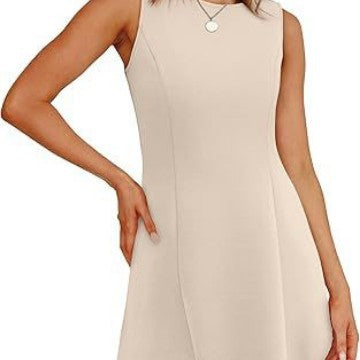 Sleeveless A-line dress for women with timeless cut Lune London