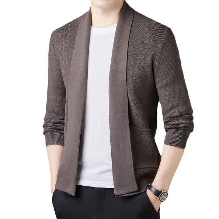 Jacket sweater for men with a modern cut and practical pockets Lune London