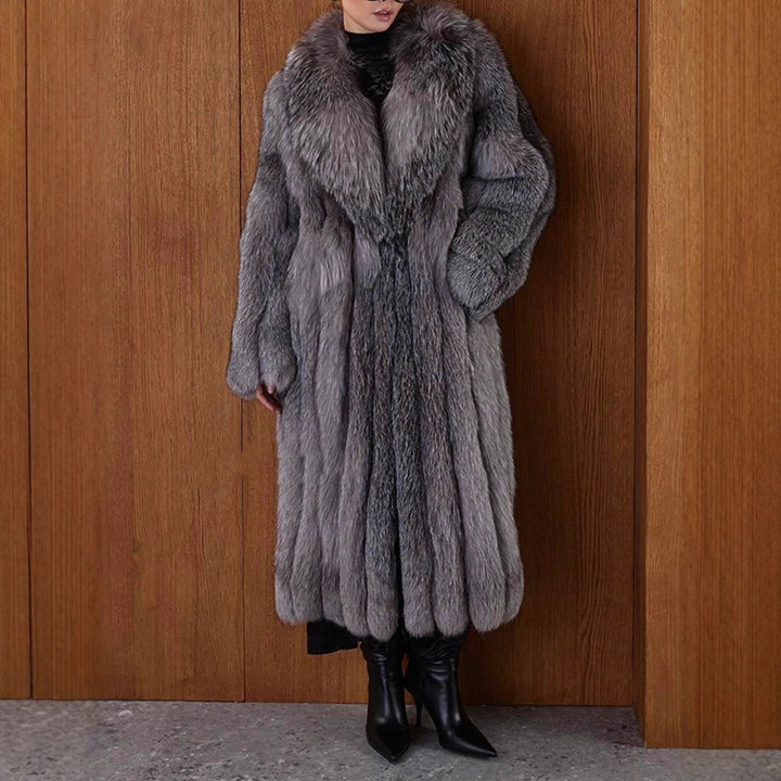 Ladies luxury faux fur coat Lune London
